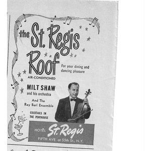 St Regis Roof Milt Shaw Orchestra NYC 1950s Vintage Print Ad 4 inch Tall